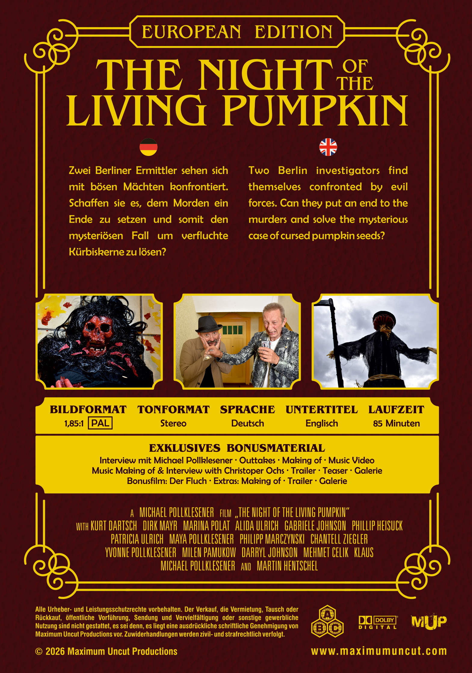 Black Lava The Night of the Living Pumpkin Blu-ray European Edition uncut
