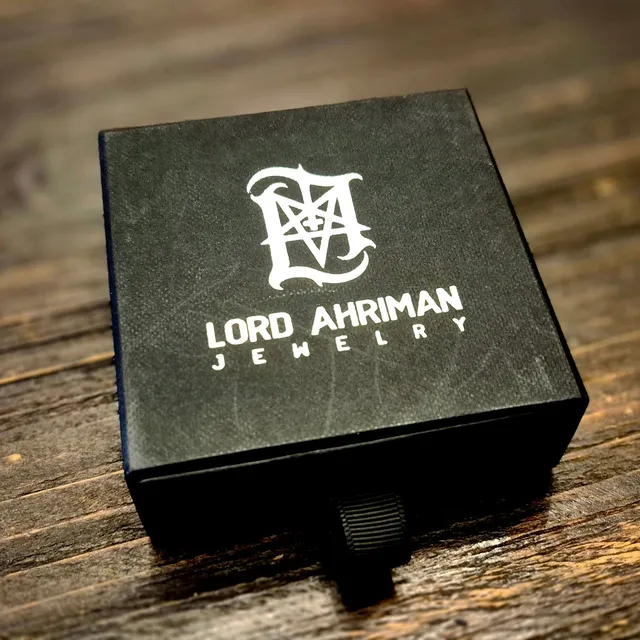 Lord Ahriman Legacy Schmuckbox 85x85 Signiert Schwarz Silber