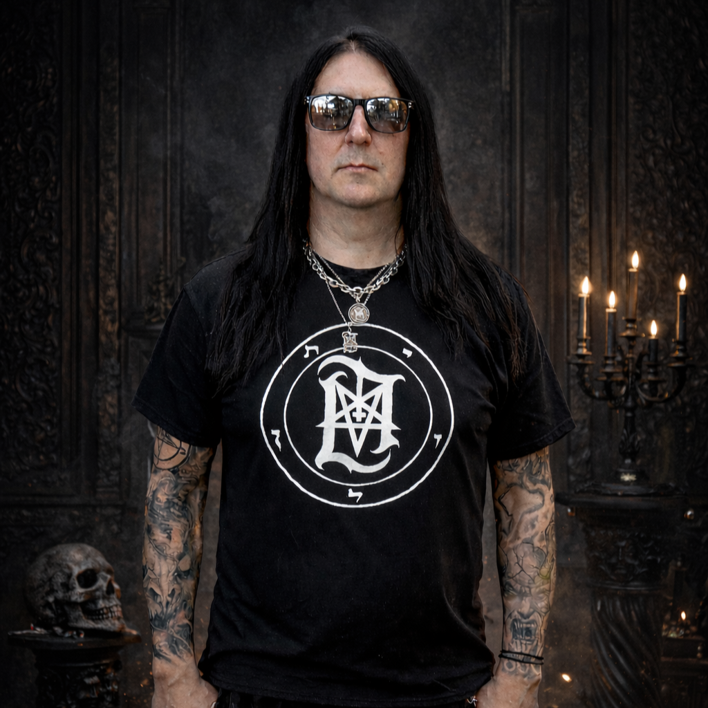 Lord Ahriman Sigil Shirt schwarz Unisex Gildan Heavy Cotton