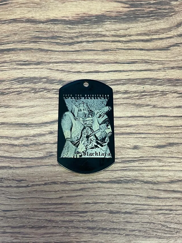 Black Lava Fuck the Mainstream Dogtag Edelstahl