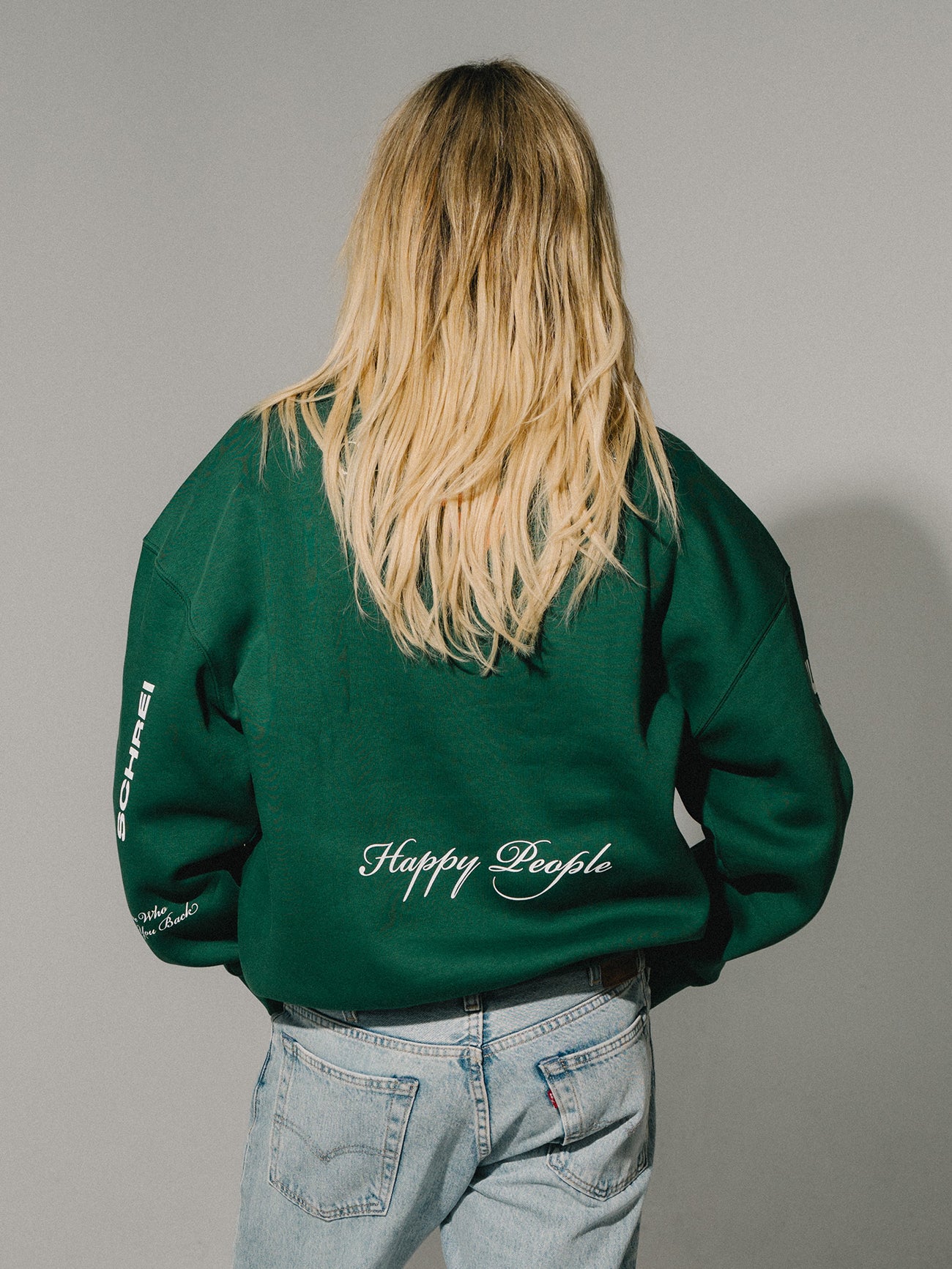 Tokio Hotel Nostalgie Sweatshirt Grün Baumwolle Oversize