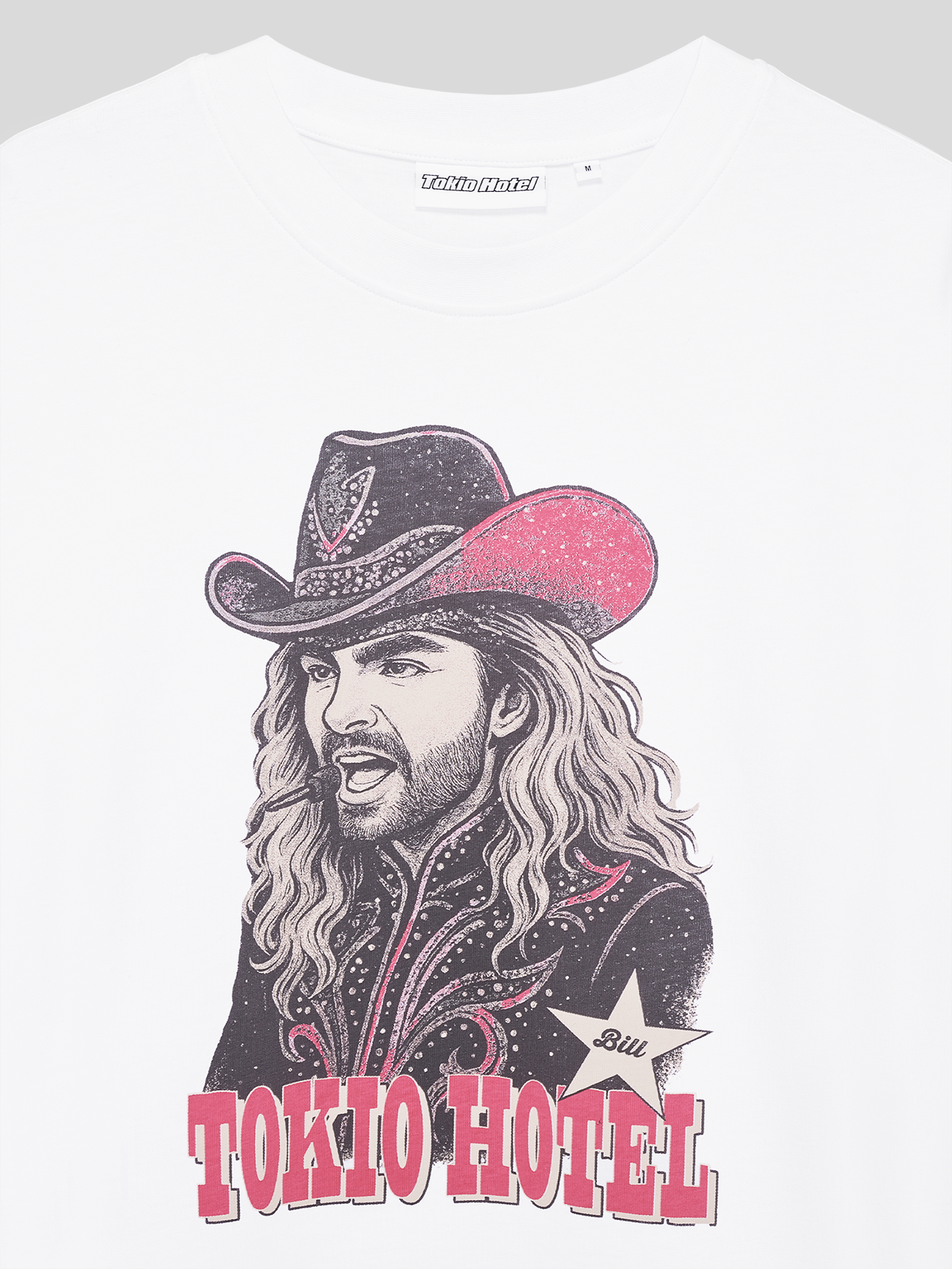 Tokio Hotel WESTERN T-Shirt weiß Oversize Baumwolle