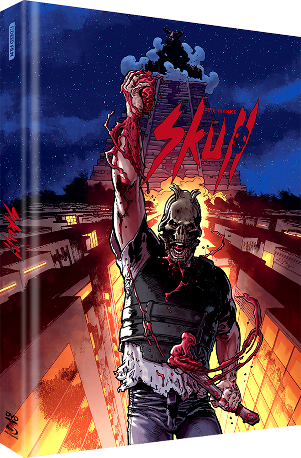 Black Lava Skull Die Maske Mediabook Cover C Blu-ray