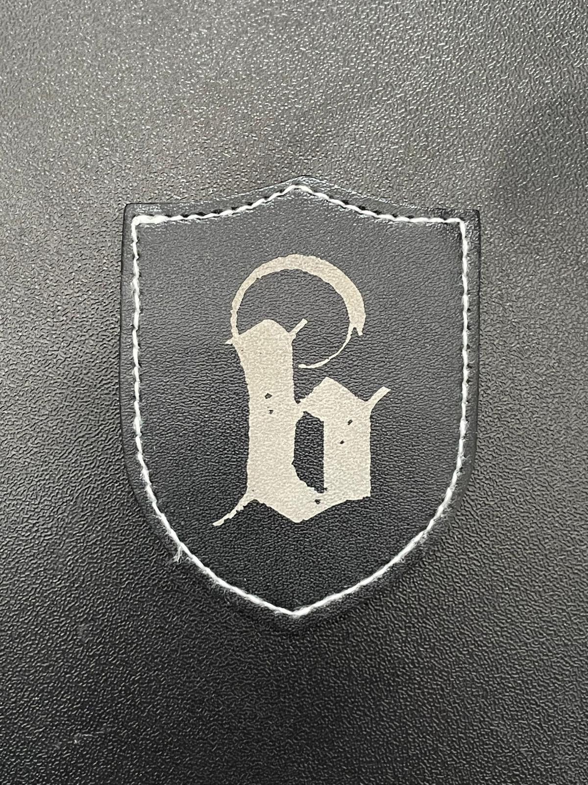 BlackLava Merchandise Leather Patch Aufnäher Spezialform 6,3x5cm
