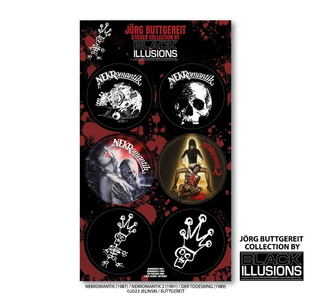 Jörg Buttgereit Sticker Collection 6er Set Merch