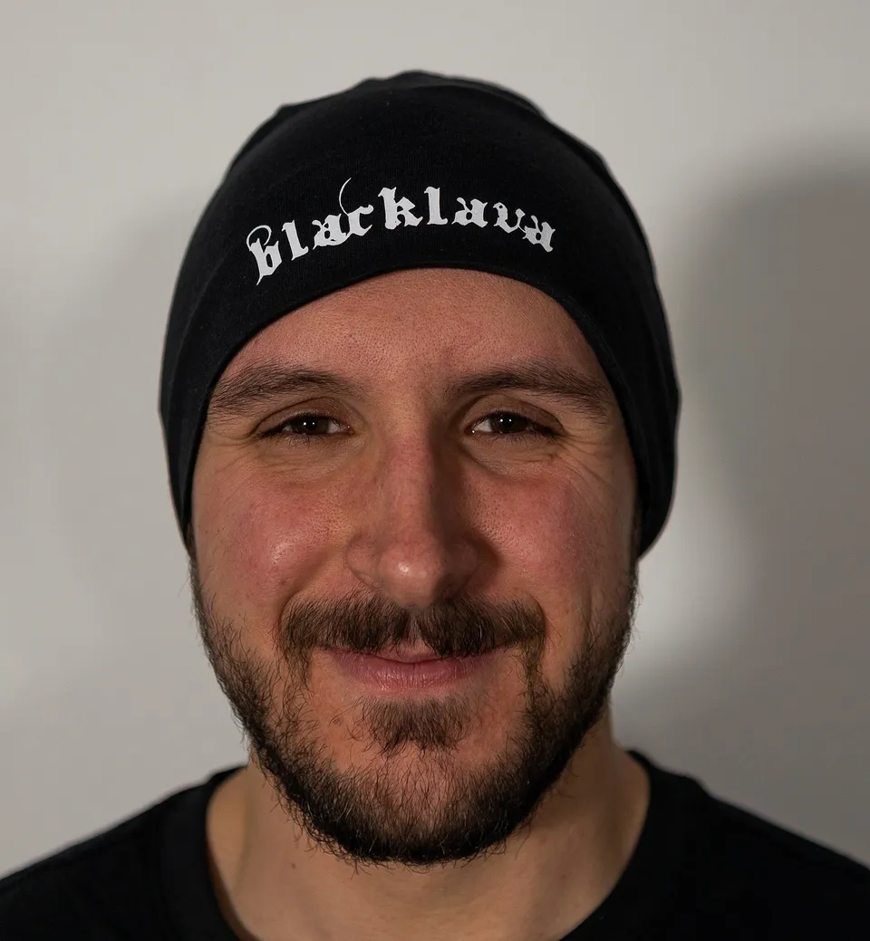 BlackLava Jersey Beanie Mütze Schwarz
