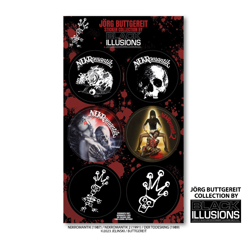 Jörg Buttgereit Sticker Collection 6er Set Merch