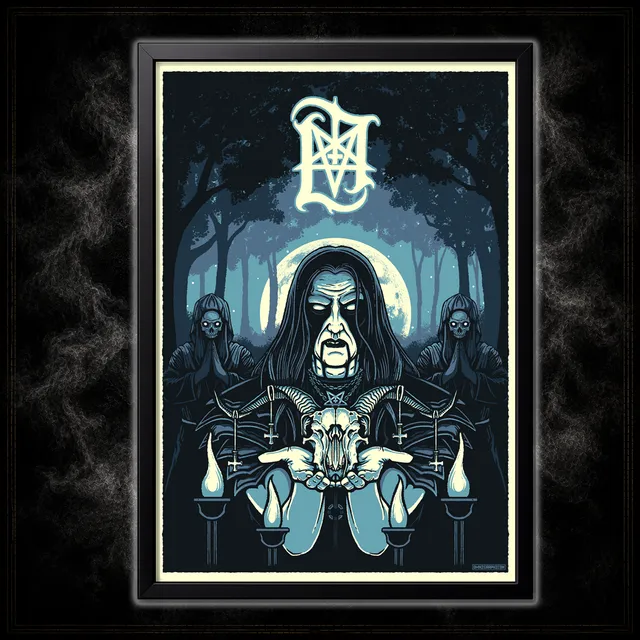 Lord Ahriman In The Sign Of The Horns Poster signiert
