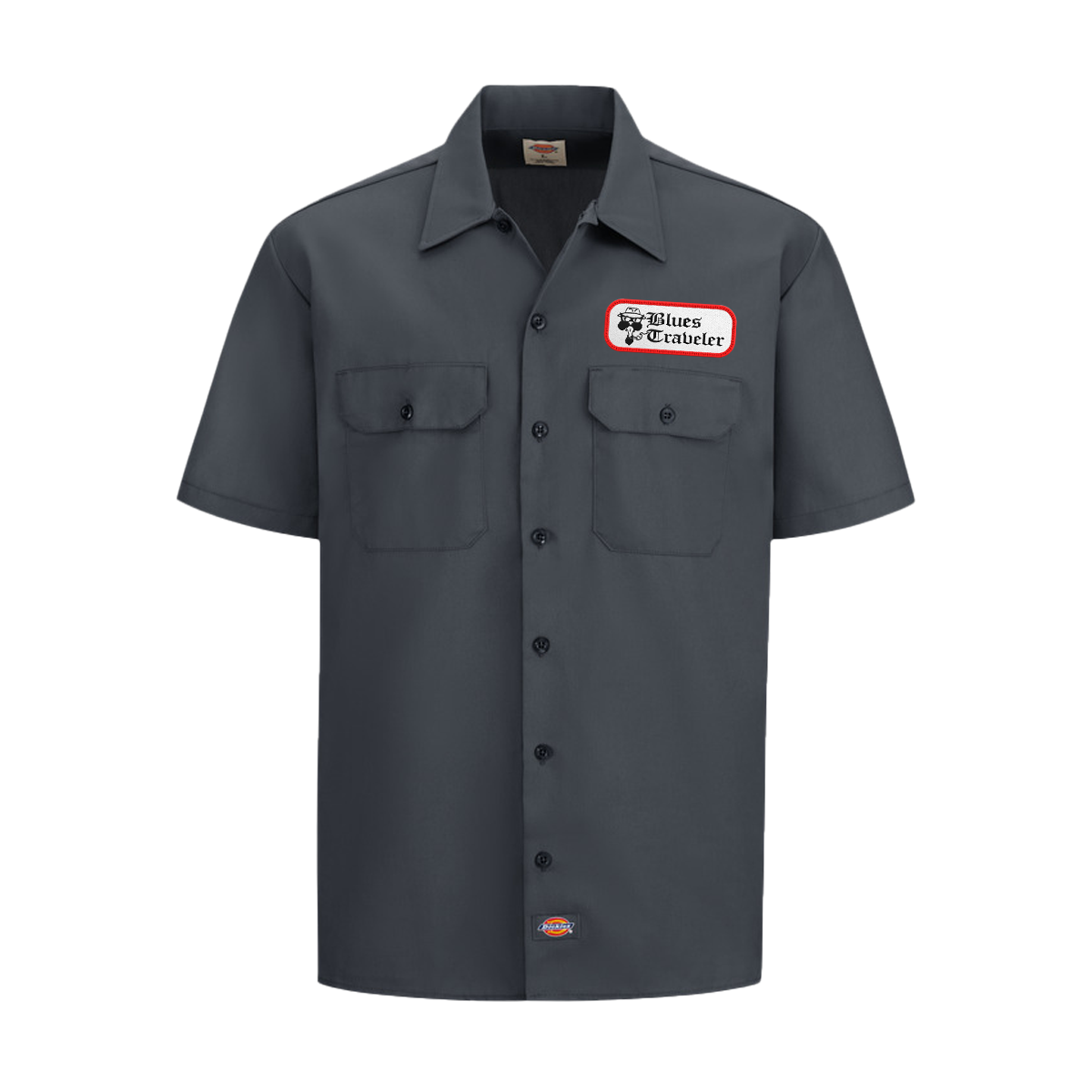 Blues Traveler Logo Patch Dickies Workshirt charcoal