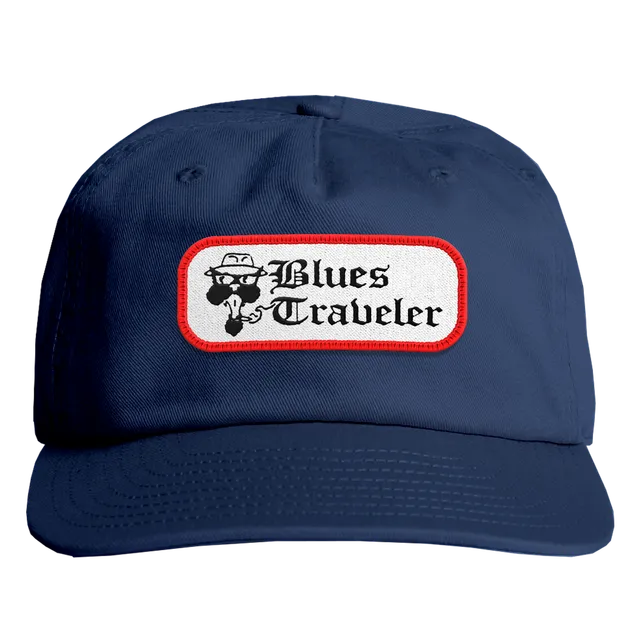 Blues Traveler Logo Patch Snapback Cap navy Baumwolle