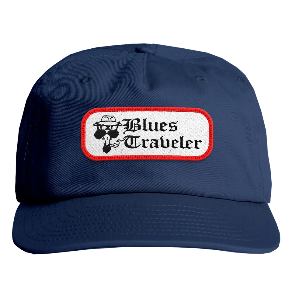 Blues Traveler Logo Patch Snapback Cap navy Baumwolle