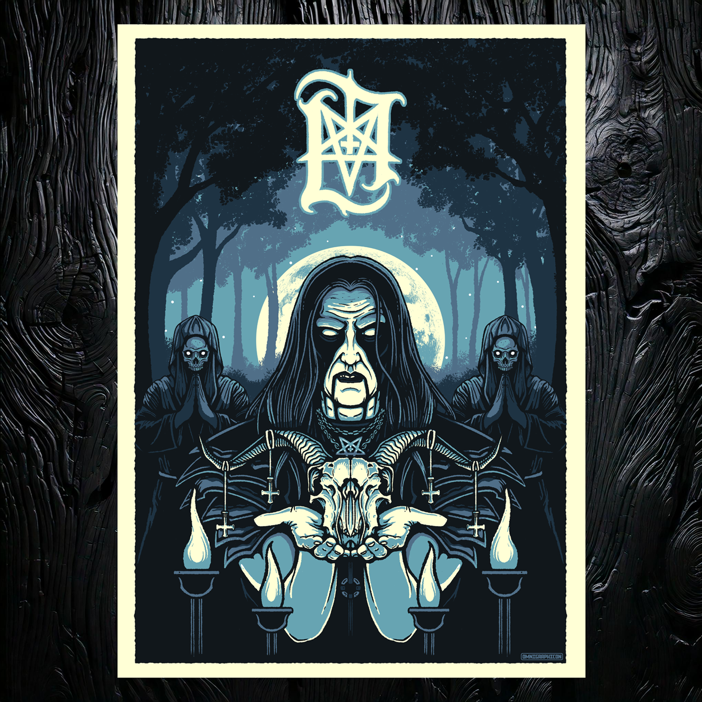 Lord Ahriman In The Sign Of The Horns Poster signiert