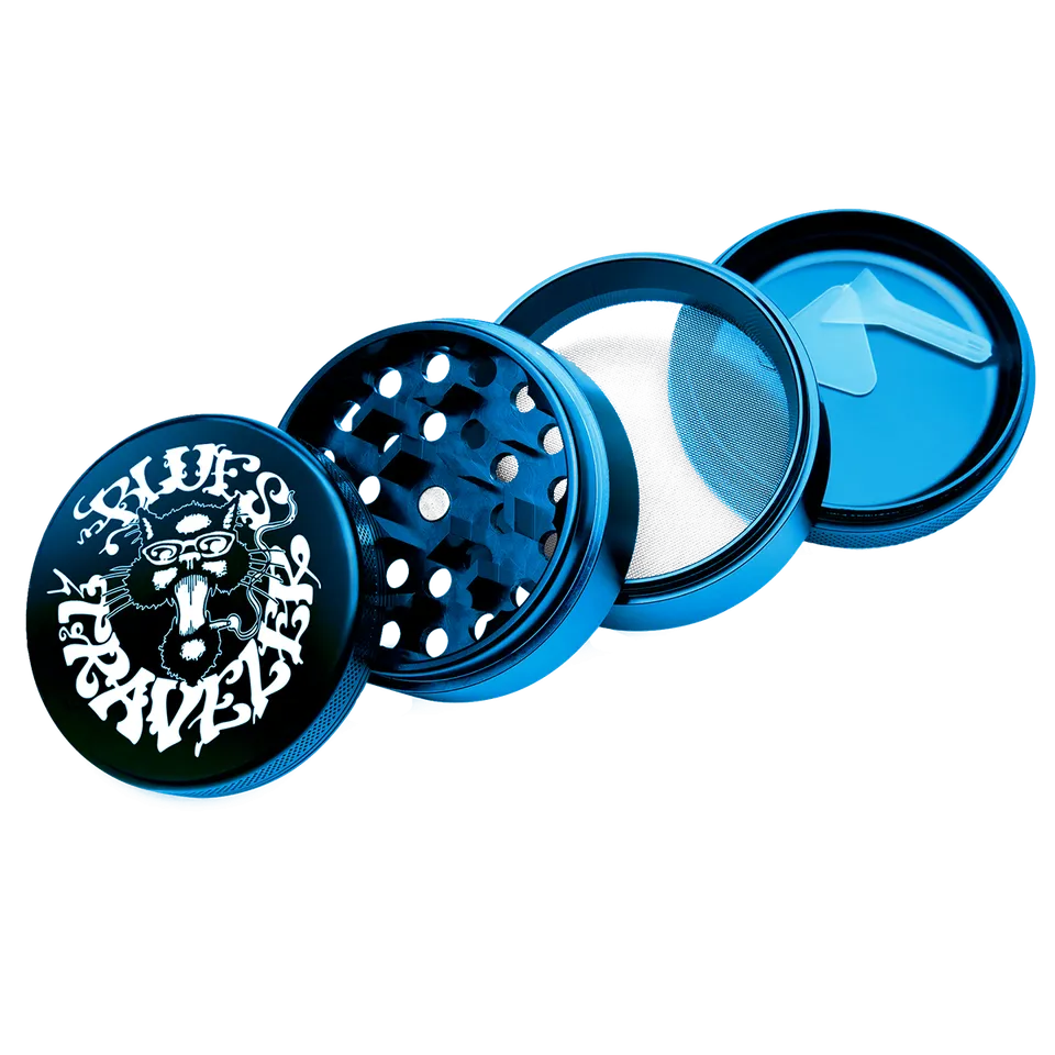 Blues Traveler Smokin Cat Grinder 4-teilig Blau Zubehör