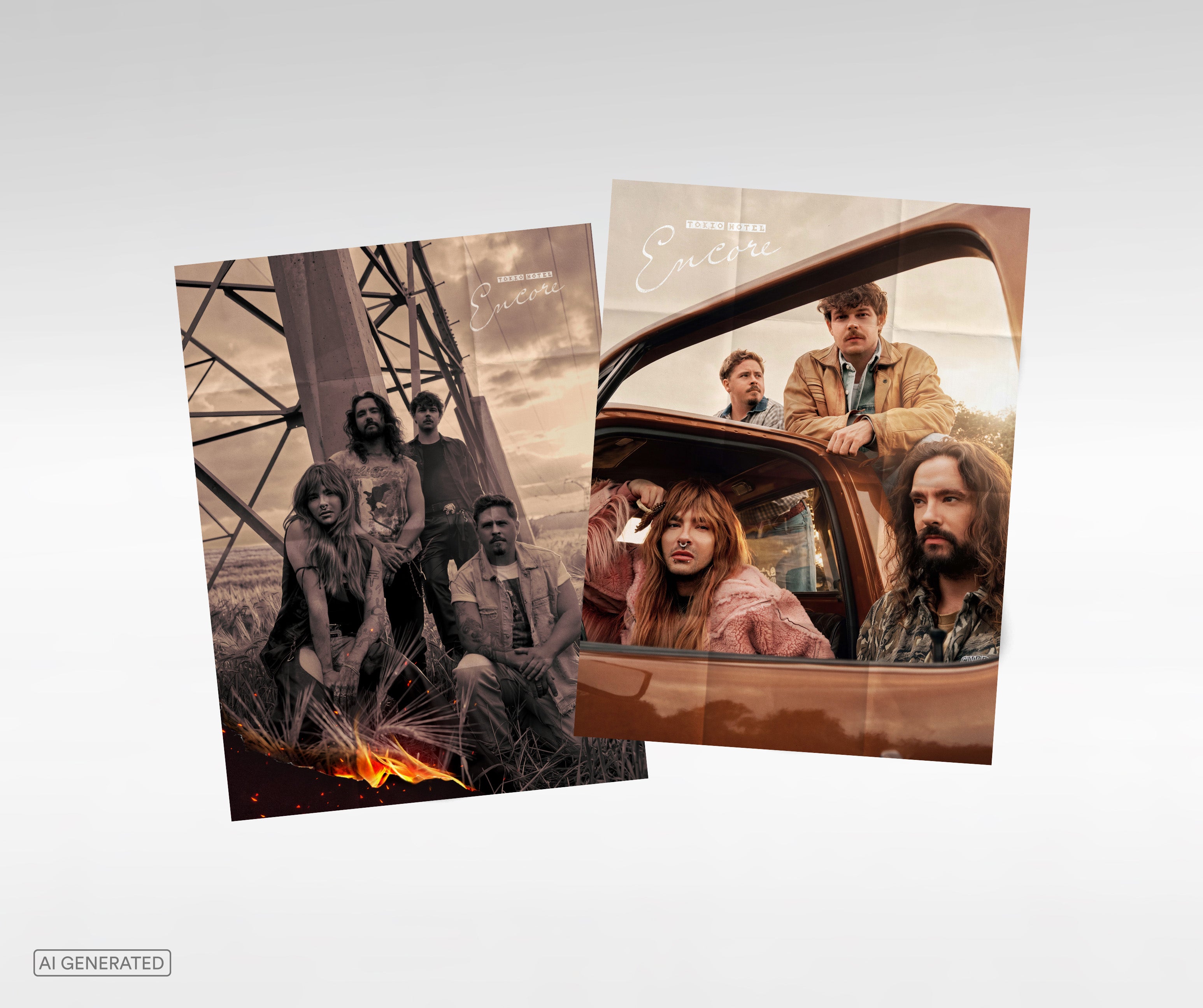 Tokio Hotel Encore Deluxe Fanbox Box 12 Songs Poster
