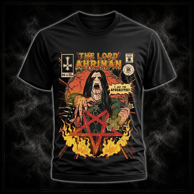 Lord Ahriman II Signature Shirt Herren schwarz L Heavy Cotton
