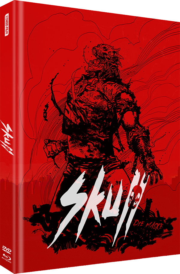Black Lava Skull Die Maske Mediabook Blu-ray+DVD Cover A Uncut