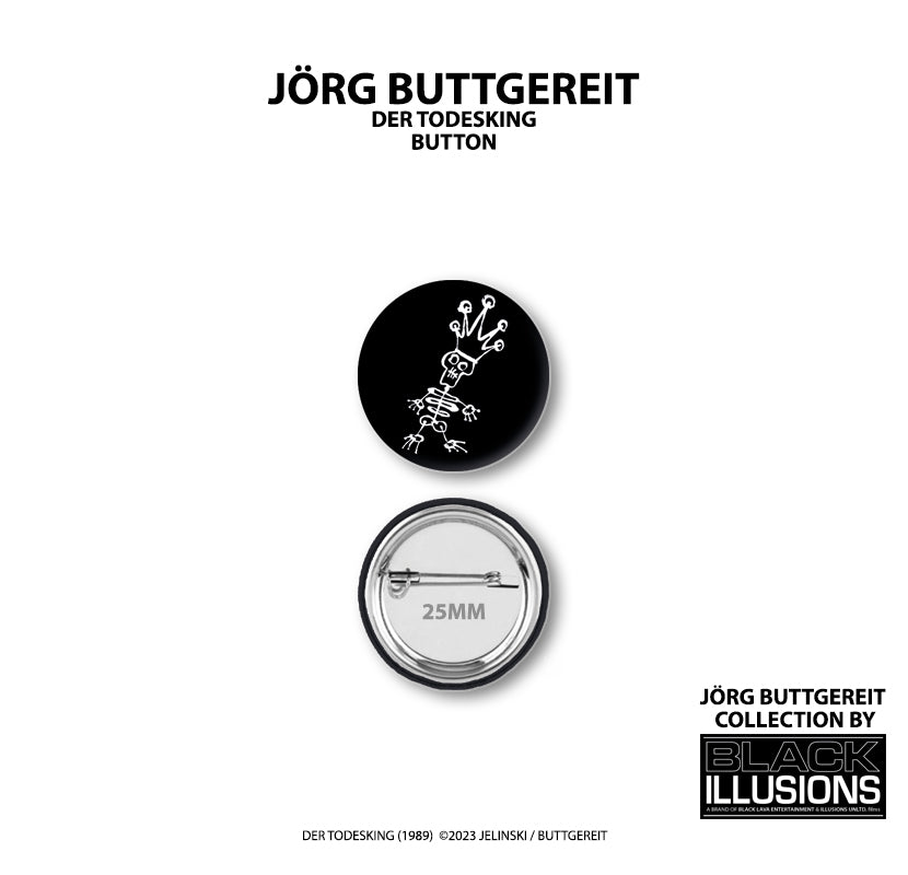 BlackLava Der Todesking Button 25mm Anstecker lizenziert