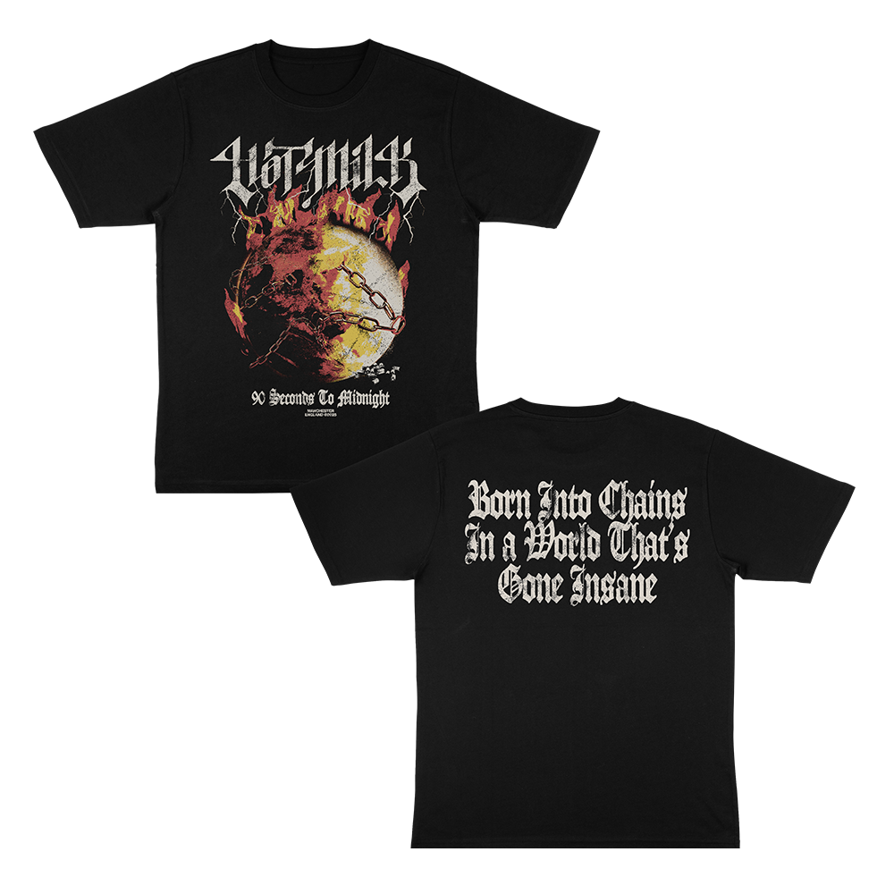 Hot Milk Burning Earth Tee T-Shirt Schwarz Baumwolle