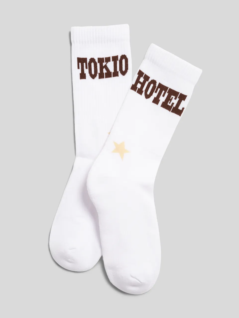 Tokio Hotel Accessoires Western Socks Socken Weiß Baumwolle