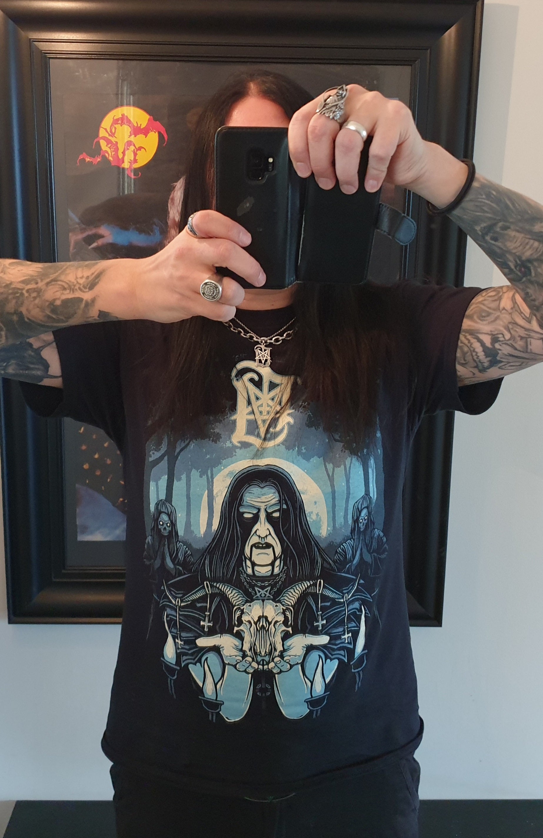 Lord Ahriman In The Sign Of The Horns Shirt schwarz L Cotton