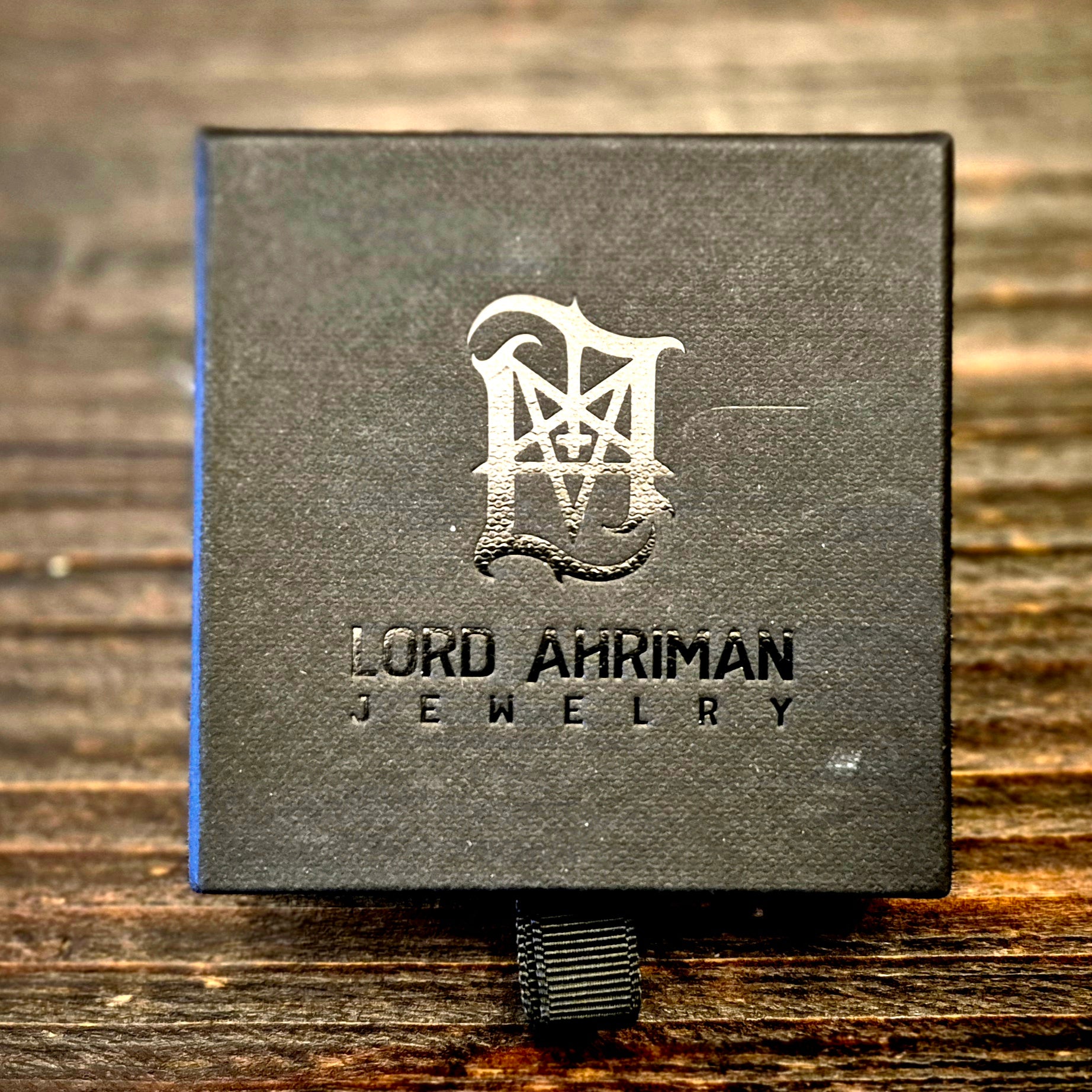 Lord Ahriman Legacy Schmuckbox 85x85 Signiert Schwarz Silber