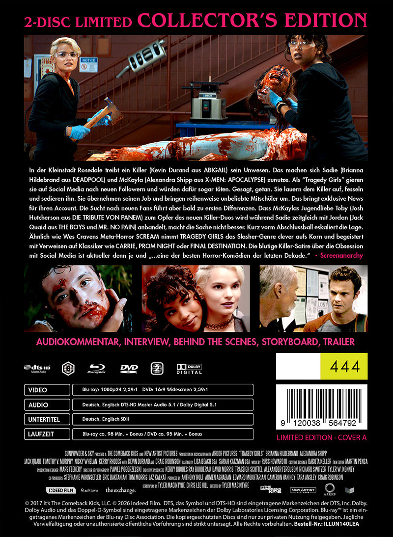 Black Lava Tragedy Girls Mediabook Cover A Uncut limitiert