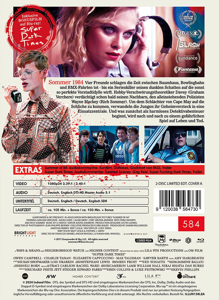 BlackLava Summer of 84 Limited 584 Mediabook Cover A 2 Blu-rays